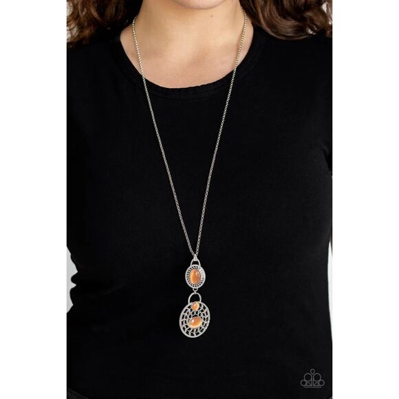 Hook, Vine, and Sinker Orange Necklace (360) - Picture 1 of 2